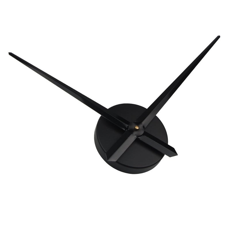 Timelike أيدي ساعة ثلاثية الأبعاد Timelike، إبر ساعة كبيرة حركة كوارتز، مجموعة آلية ساعة، قطع غيار DIY (أسود-T42B) - Image 3